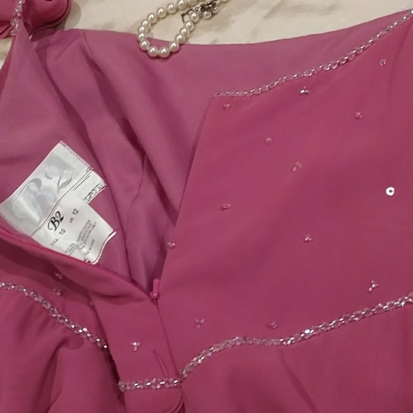 Pink sequined gown / cut it short & cute. - Picture 4 of 8